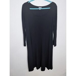 J. Jill Midi Wool Blend Midi Dress Womens Sz  L Minimalist  Capsule Timeless